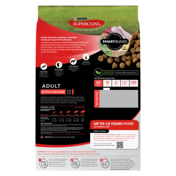 Purina Supercoat 狗糧 SMARTBLEND® 雞肉 (成犬配方) 2.8kg