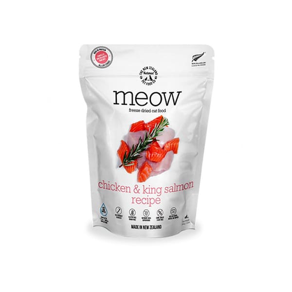 NZ Natural 貓糧 Meow Freeze Dried 優質凍乾 雞肉+帝皇三文魚 280g