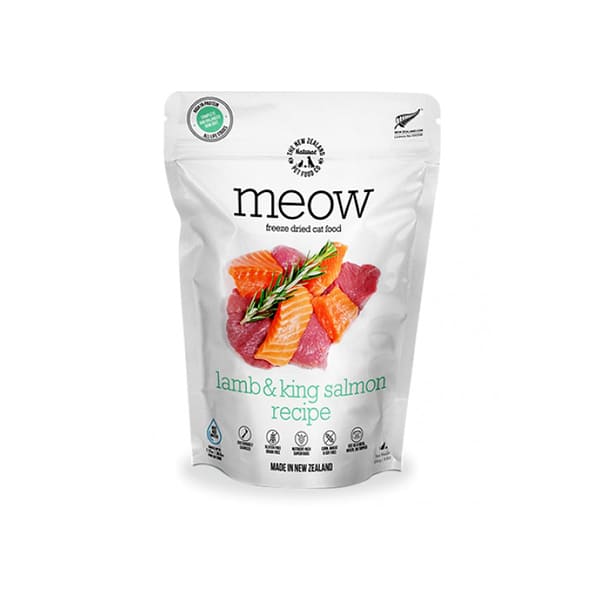 NZ Natural 貓糧 Meow Freeze Dried 優質凍乾 羊肉+帝皇三文魚 280g