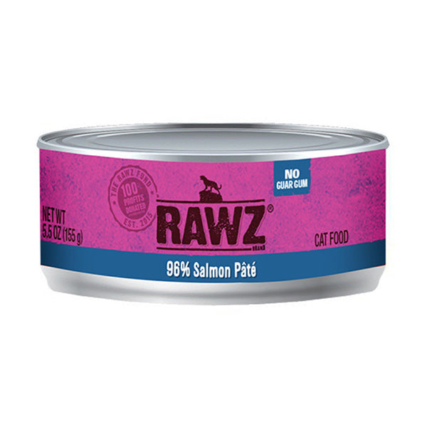 RAWZ 貓罐頭 96% 三文魚 肉醬 (全貓配方) 5.5oz