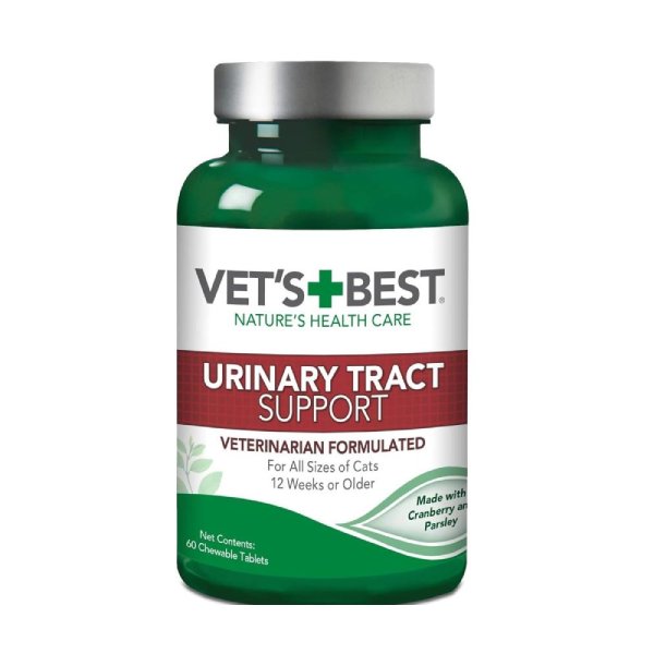 Vet’s Best 貓用 Urinary Tract 小紅莓保健尿道丸 (60粒)