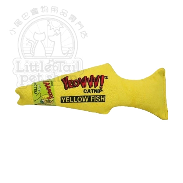Yeowww! Catnip Yellow Fish有機貓草玩具 魚 (黃)