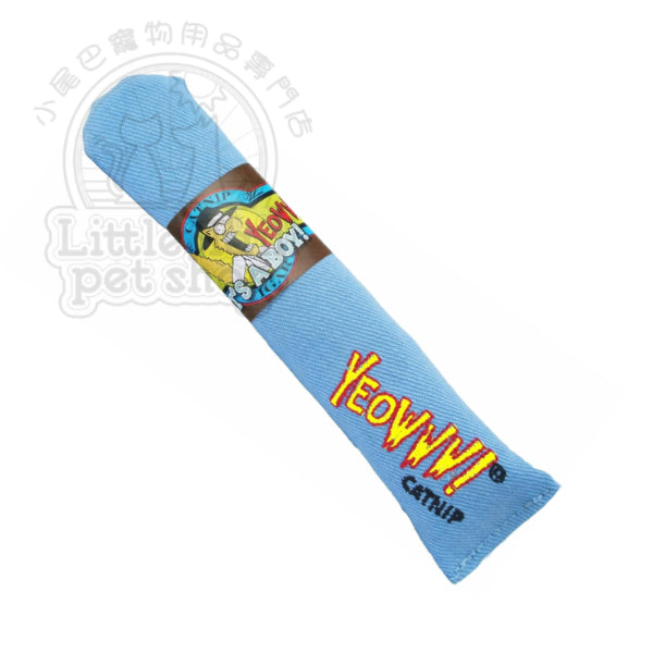 Yeowww! Catnip Cigar Cat 有機貓草玩具 雪茄 (粉藍)