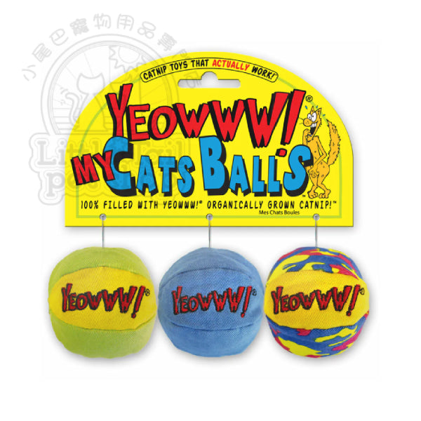 Yeowww! My Cats Balls 有機貓草玩具 球 (3個裝)
