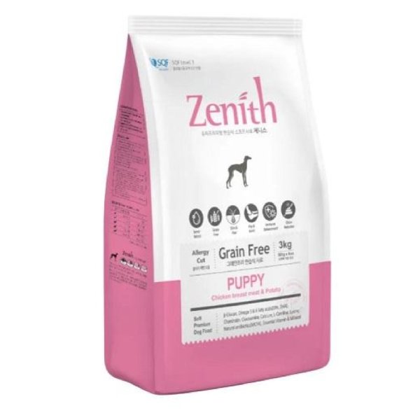 韓國 Zenith 狗糧 無穀物 幼犬半濕糧 雞胸肉馬鈴薯 1.2 kg (300g x 4包) / 3 kg (500g x 6包)