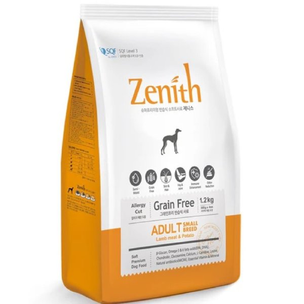 韓國 Zenith 狗糧 無穀物 成犬半濕糧 羊肉馬鈴薯1.2 kg (300g x 4包) / 3 kg (500g x 6包)