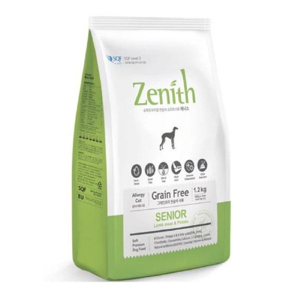 韓國 Zenith 狗糧 無穀物 老犬半濕糧 羊肉馬鈴薯1.2 kg (300g x 4包) / 3 kg (500g x 6包)