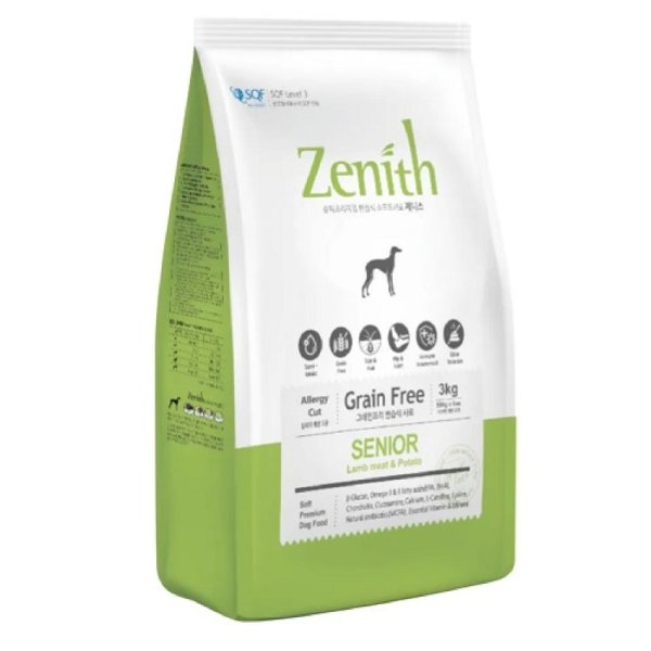 韓國 Zenith 狗糧 無穀物 老犬半濕糧 羊肉馬鈴薯1.2 kg (300g x 4包) / 3 kg (500g x 6包)