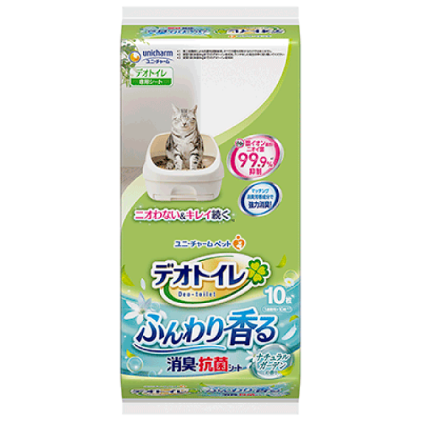 Unicharm 日本 Deo Toilet 1週間消臭抗菌 尿墊 自然花園香味 10片