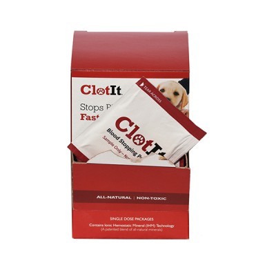 ClotIt 外傷止血粉 (25小包獨立包裝)(犬、貓、禽類用)