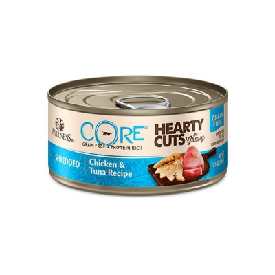 WELLNESS CORE Hearty Cut 無穀物 厚切 雞肉吞拿魚 貓罐 5.5 oz