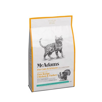McAdams 貓糧 - 自由放養雞肉和火雞 （貓/幼貓配方） 375g / 1.5kg / 3.75kg