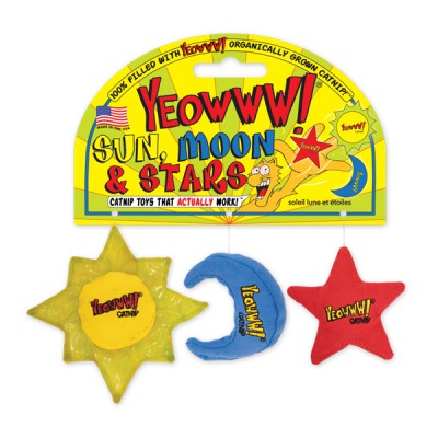 Yeowww! 星星月亮太陽有機貓草玩具