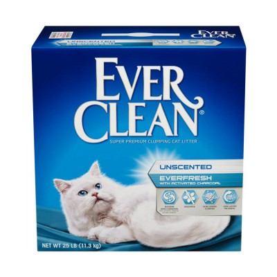 EVER CLEAN 高效活性炭粗粒配方貓砂 (無香味) (藍標) 25LB