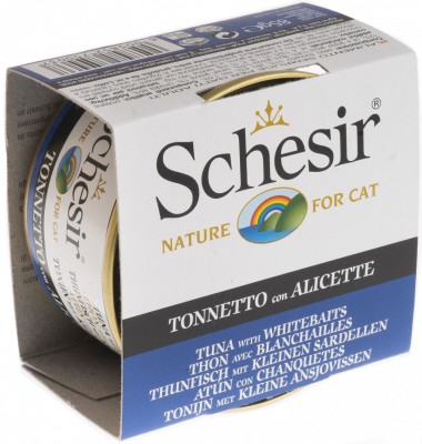 Schesir 啫喱系列 全天然吞拿魚及白飯魚飯貓罐頭 85g