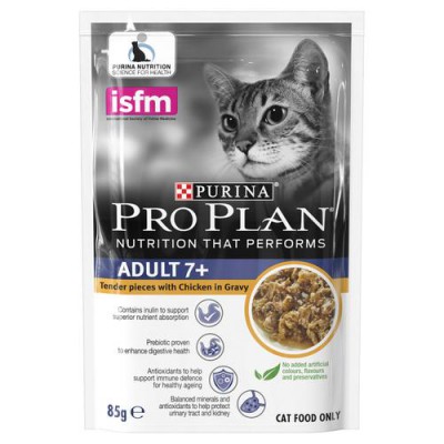 Purina Pro Plan 貓濕糧 - 老貓7+配方 85g (醬汁雞肉)