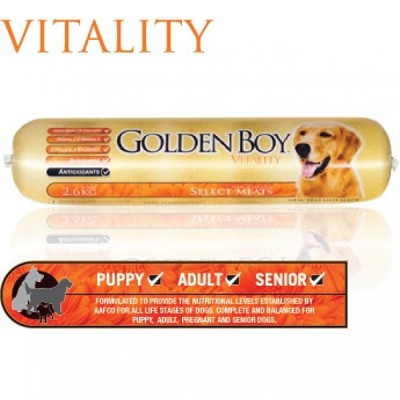 Golden Boy Vitality (雞肉+羊肉+魚+Omega-3+抗氧化物+葡萄糖胺) 犬配方 2.6kg