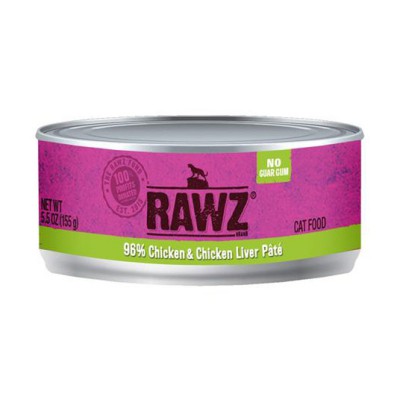 RAWZ 96% 雞肉+雞肝 全貓肉醬罐頭 5.5oz