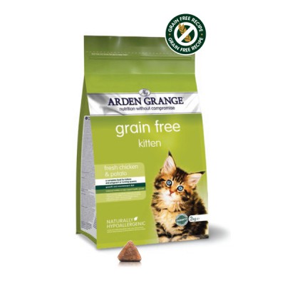 Arden Grange 幼貓無穀物乾糧 鮮雞肉馬鈴薯配方 2kg
