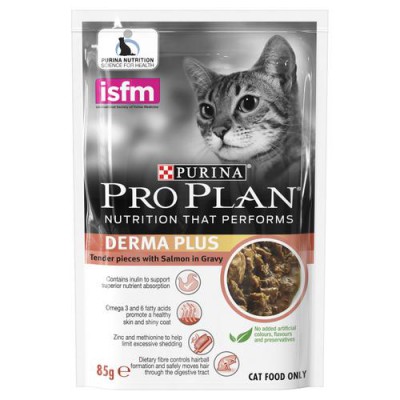 Purina Pro Plan 貓濕糧 - 美毛亮麗配方 85g (醬汁三文魚)