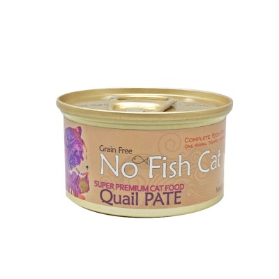No Fish Cat 意大利無穀物(單一蛋白) 鮮鵪鶉肉醬貓罐頭－85G