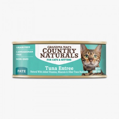 Grandma Mae's Country Naturals 貓罐 無穀物 全貓主食罐 深海吞拿魚肉泥 2.8 oz (大量購買可混合味道)