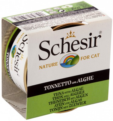 Schesir 啫喱系列 全天然吞拿魚及海藻飯貓罐頭 85g